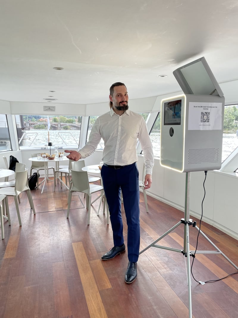 Company party – Prague, Vltava river